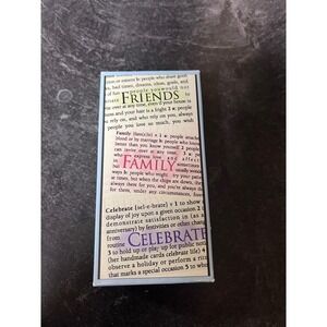 Hero Arts Original Definitions Rubber Stamps Friends Family Celebrate  Set